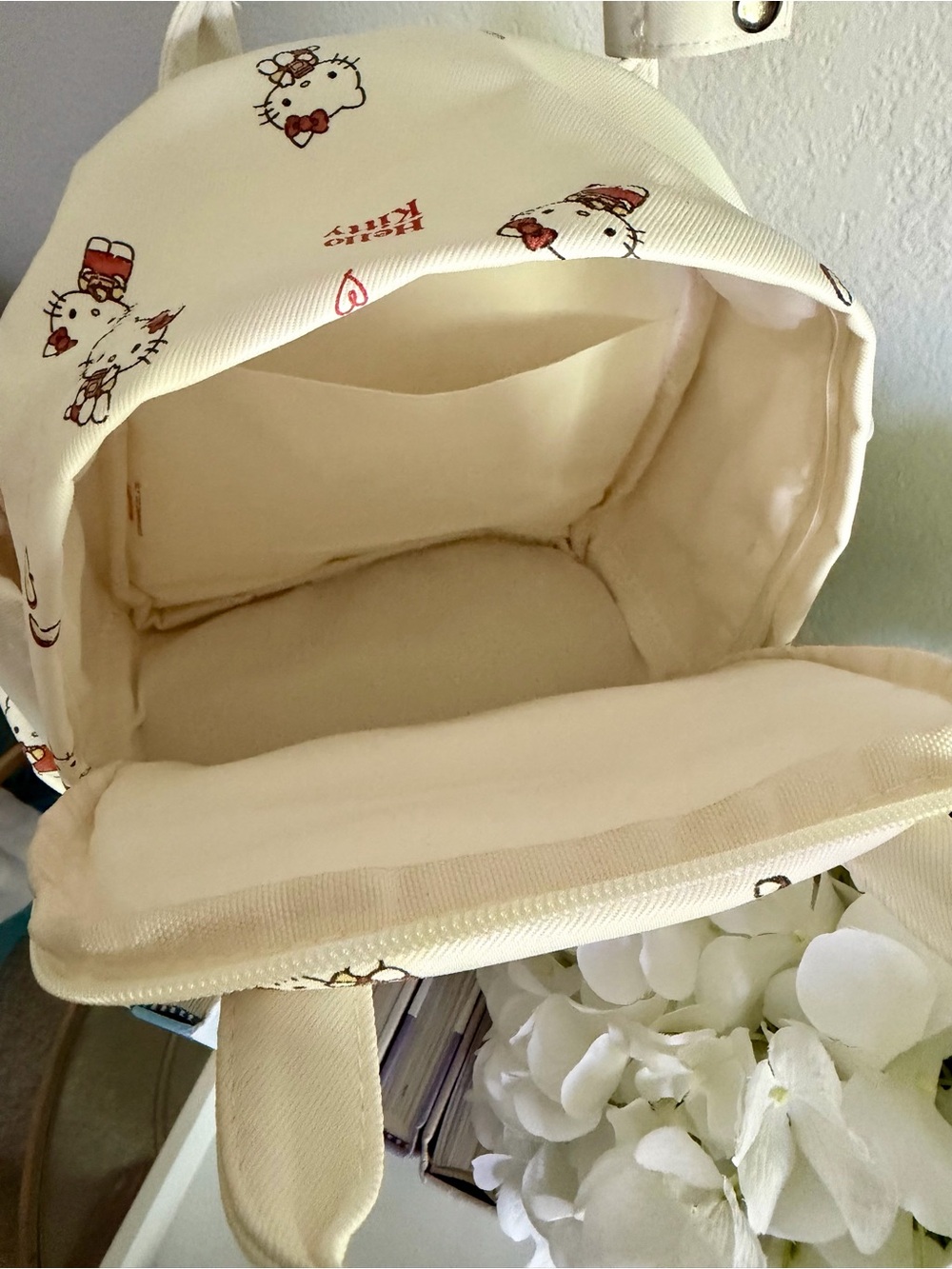 Mini Hello Kitty Cream Back Pack - Picture 4 of 6